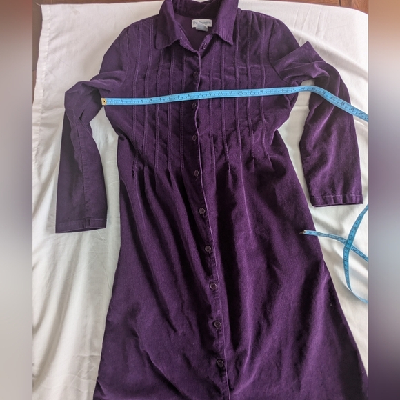 Paragon Purple Corduroy Maxi Dress / Vest Ptp 20" Fit Medium-large - Picture 8 of 12